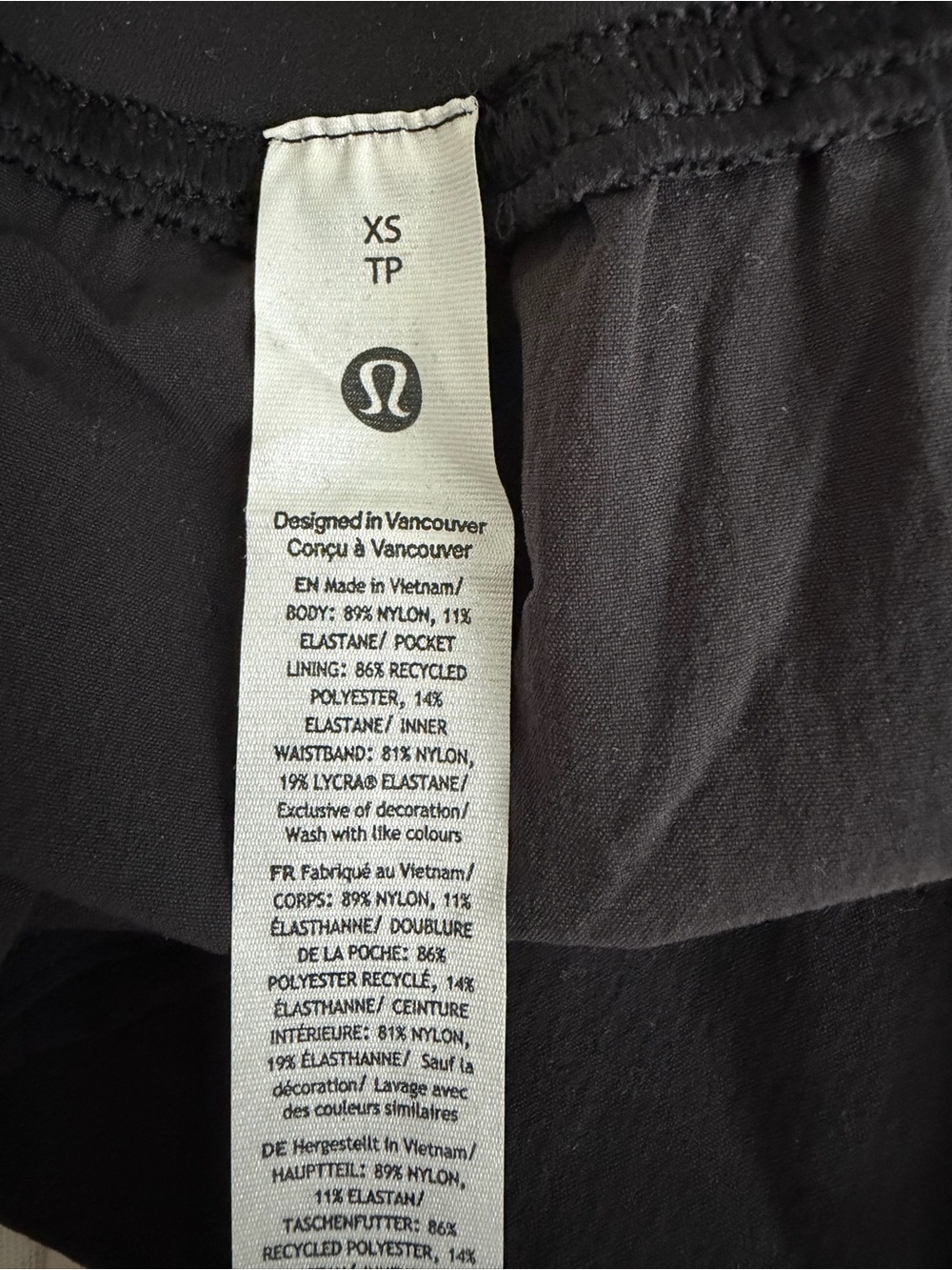 lululemon Stretch Wovan Relaxed Black Shorts 4” Original Shopping bag Included - Picture 2 of 12